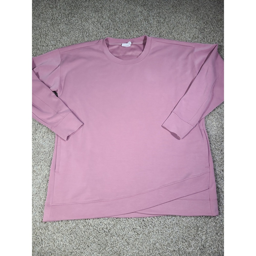 SAGE Collective Pink Modal‎ Crewneck Sweatshirt Large Bamboo VGUC